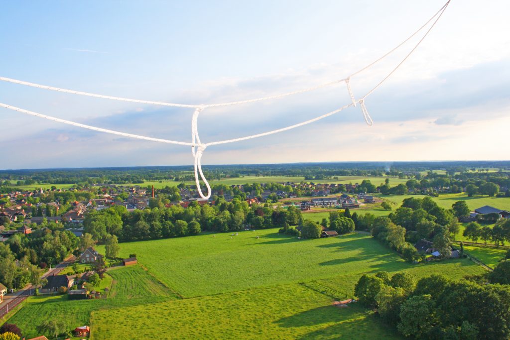 Ballonvaart platteland dorpjes Nederland